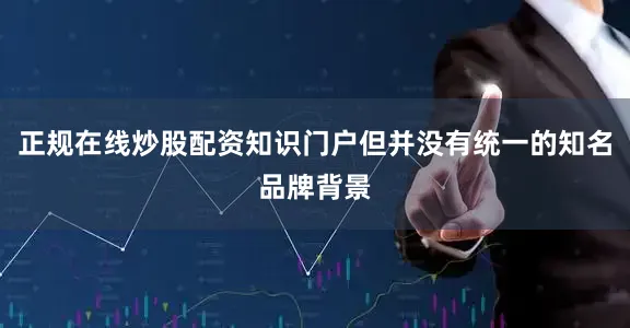 正规在线炒股配资知识门户但并没有统一的知名品牌背景
