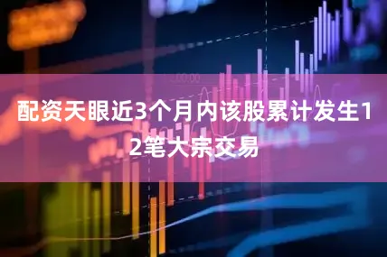 配资天眼近3个月内该股累计发生12笔大宗交易